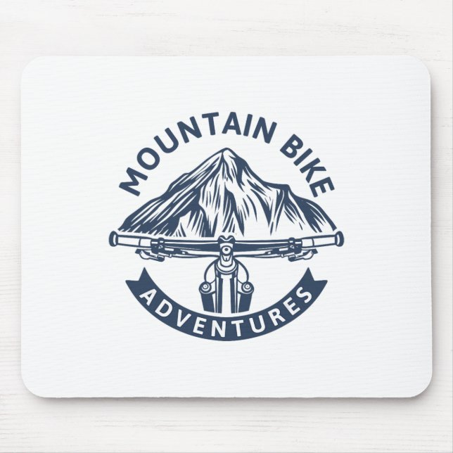 Adventures - Mountain Biking  Mouse Pad (Front)