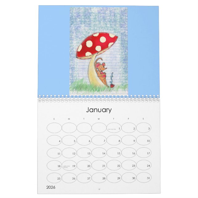 Adventures of Carefree Tuck Calendar (Jan 2026)