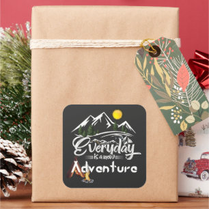   Adventuring Out Today Square Sticker