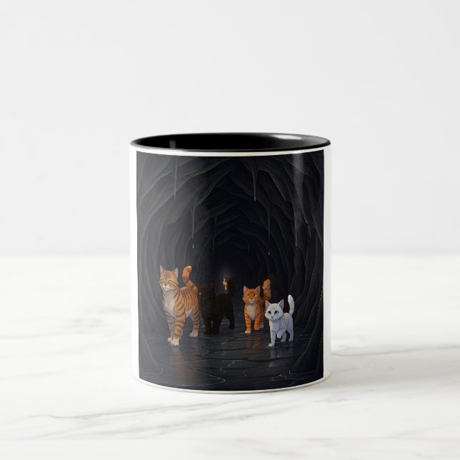 Adventurous Cat Cave Coffee Mug (Center)