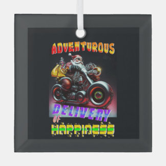 Adventurous Delivery Of Happiness Glass Tree Decoration