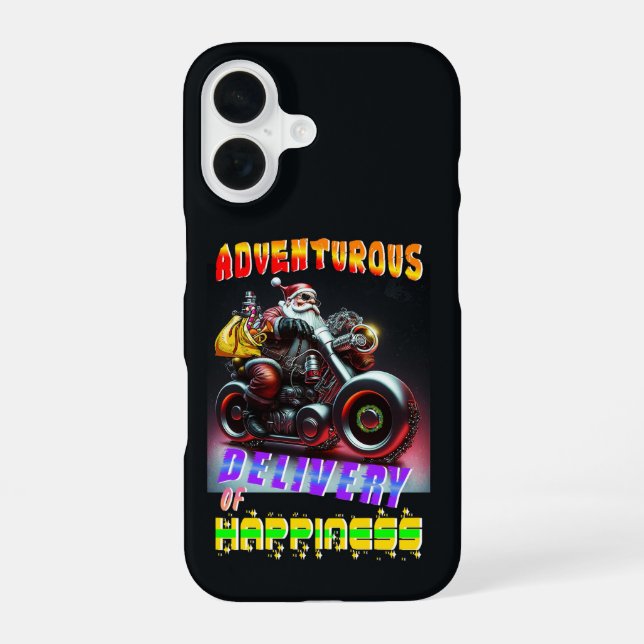 Adventurous Delivery Of Happiness iPhone 16 Case (Back)