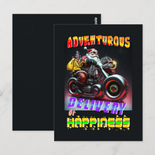 Adventurous Delivery Of Happiness Postcard