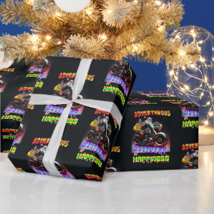 Adventurous Delivery Of Happiness Wrapping Paper