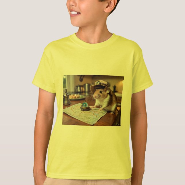 Adventurous Explorer Mouse T-Shirt (Front)