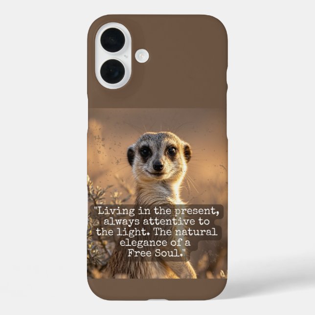 Adventurous Meerkat Living Case-Mate iPhone Case (Back)