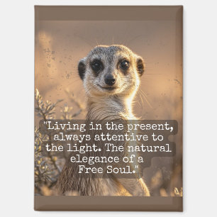 Adventurous Meerkat Living Magnet