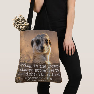Adventurous Meerkat Living Tote Bag