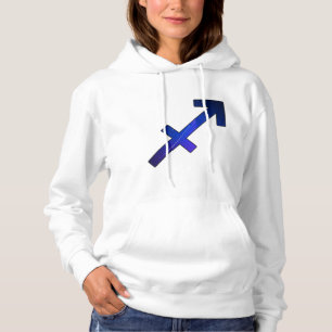 Adventurous Sagittarius Sky – Purple & Blue Cosmic Hoodie