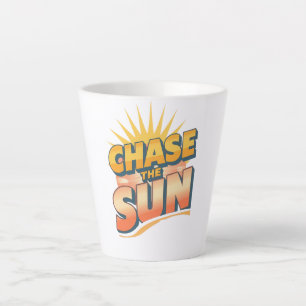 Adventurous Travel and Sunshine Slogan Latte Mug