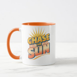 Adventurous Travel and Sunshine Slogan Mug