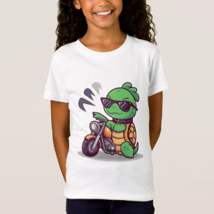 Adventurous Turtle on Scooter T-Shirt