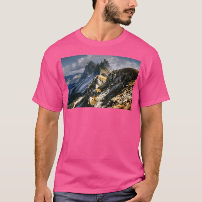 Adventury Blue Boulders - Mediaeval Mountains Acti T-Shirt (Front)