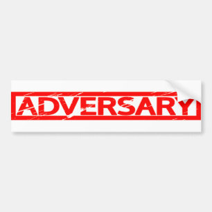 Adversary Stamp Bumper Sticker