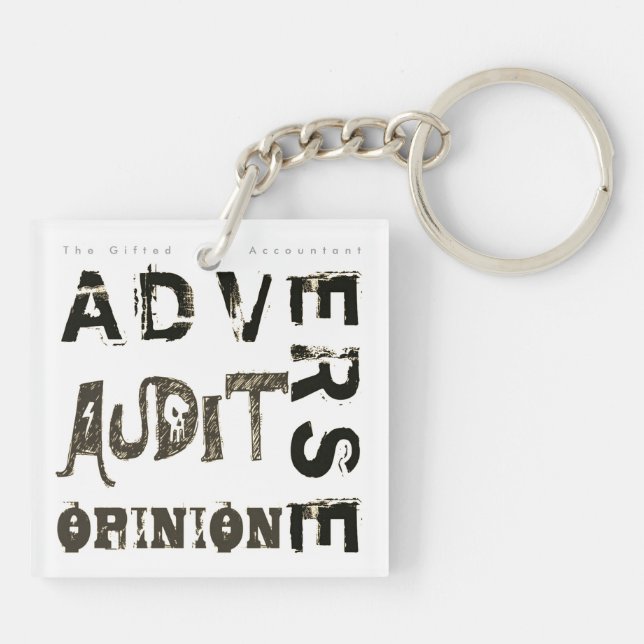"Adverse Audit Opinion" Key Ring (Back)