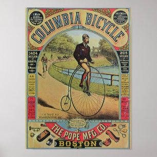 Advert for the Columbia Bicycle Poster