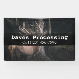 Advertise Game Deer Animal Processing Business Ban Banner