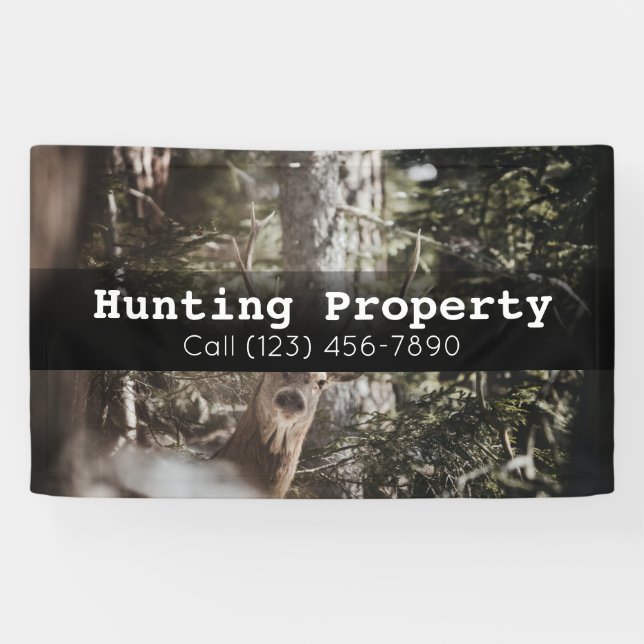 Advertise Hunting Property Company Business Banner (Horizontal)