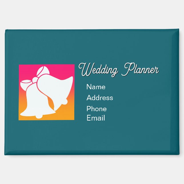 Advertise Promote Wedding Planner Magnet (Front)