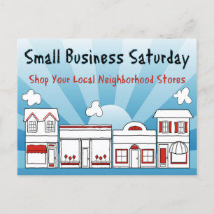 Advertise Sales! Small Business Saturday Postcard
