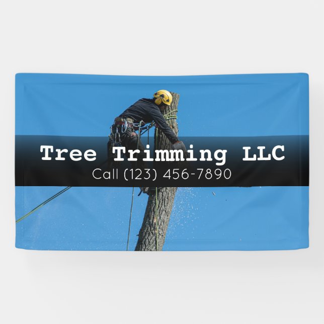 Advertise Tree Cutting Business Banner (Horizontal)