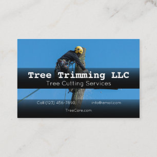 Advertise Tree Cutting Services company Business C Card