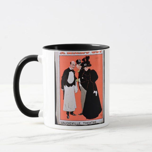 Advertisement for 'A Night Out', at the Vaudeville Mug (Left)