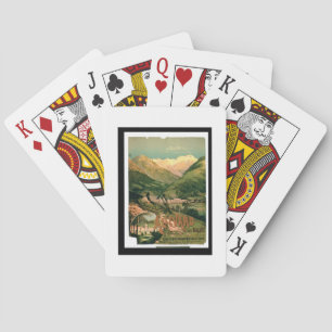 Advertisement for 'Allevard Les Bains', Isere (col Playing Cards