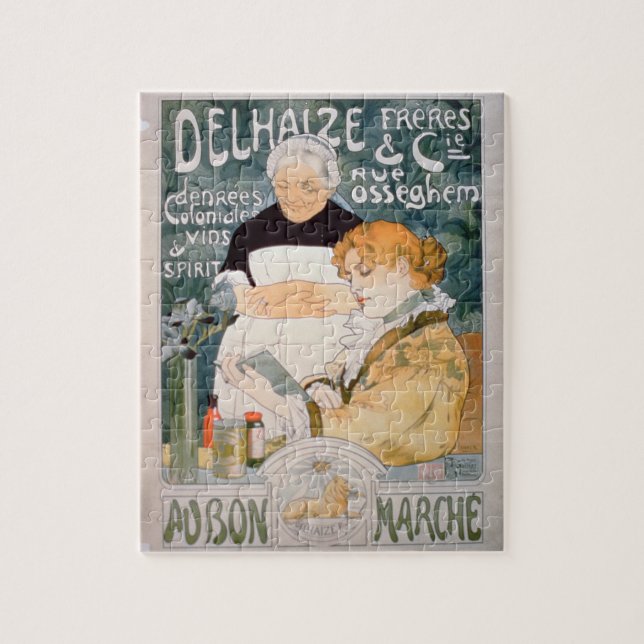 Advertisement for Delhaize, Brothers and Co. at th Jigsaw Puzzle (Vertical)