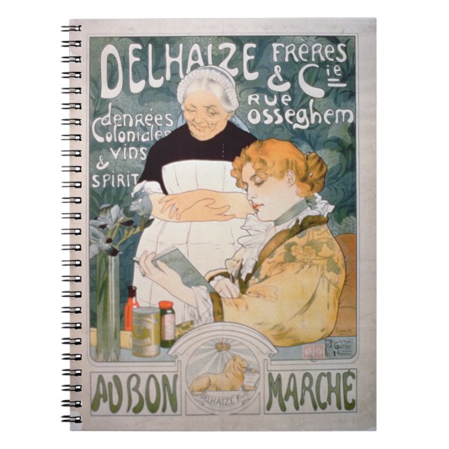 Advertisement for Delhaize, Brothers and Co. at th Spiral Notebook (Front)