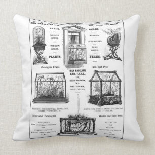 Advertisement for 'Dick Radclyffe & Co.' Rustic Ad Cushion