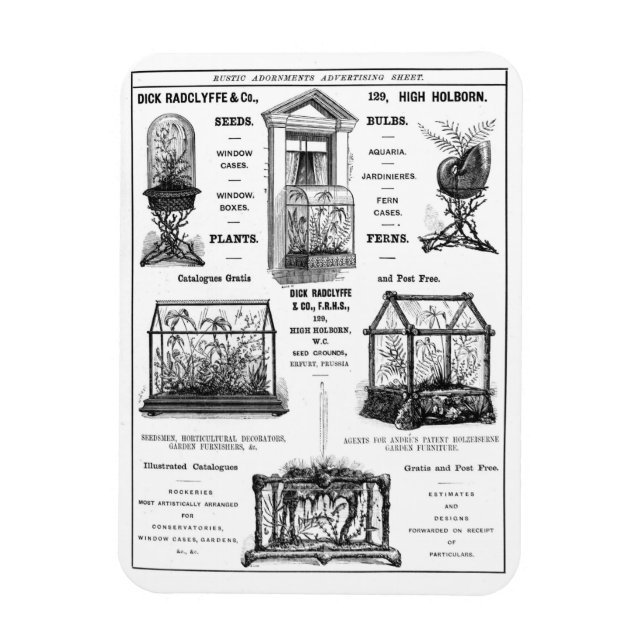 Advertisement for 'Dick Radclyffe & Co.' Rustic Ad Magnet (Vertical)