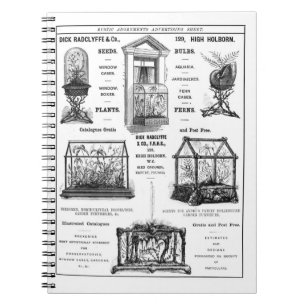 Advertisement for 'Dick Radclyffe & Co.' Rustic Ad Spiral Notebook
