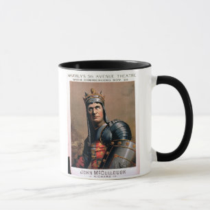 Advertisement for 'John McCullough as Richard III' Mug