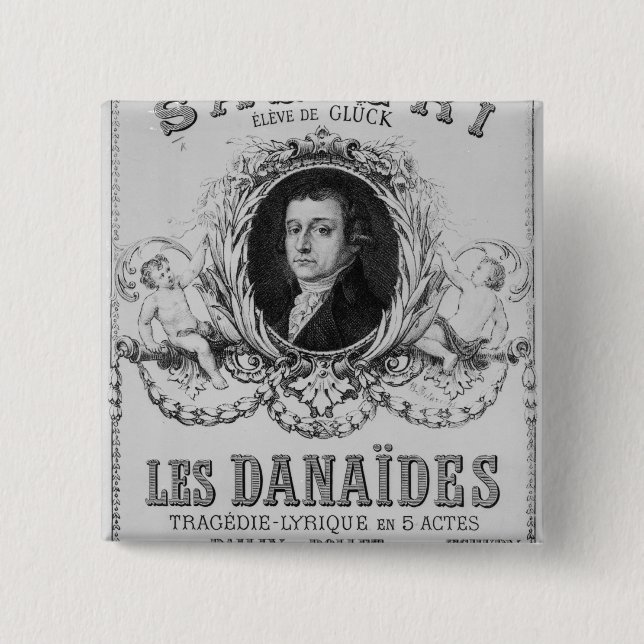 Advertisement for 'Les Danaides' 15 Cm Square Badge (Front)