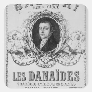 Advertisement for 'Les Danaides' Square Sticker
