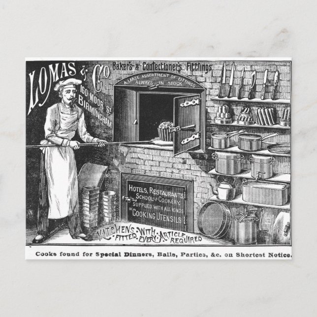 Advertisement for Lomas and Co. Postcard (Front)
