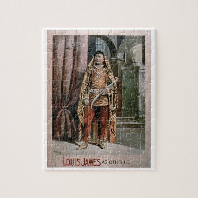 Advertisement for 'Louis James As Othello' (colour Jigsaw Puzzle (Vertical)