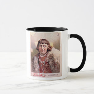 Advertisement for 'Louis James as Richard III' (co Mug