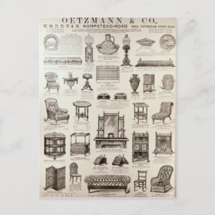 Advertisement for Oetzmann & Co. Postcard
