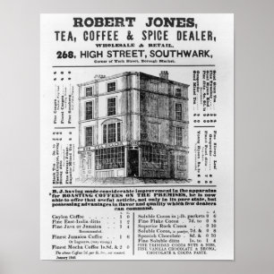 Advertisement for Robert Jones, Tea Poster