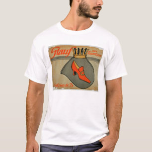 Advertisement for 'Stauf Shoes' (colour litho) T-Shirt