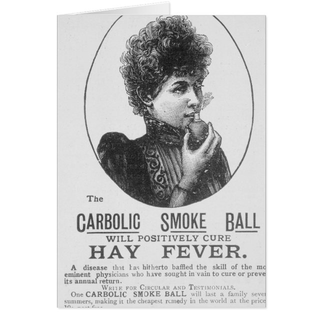 Advertisement for the Carbolic Smoke Ball (Front)