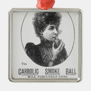 Advertisement for the Carbolic Smoke Ball Metal Tree Decoration