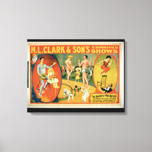 Advertisement for 'The Greatest Wire Artists The W Canvas Print