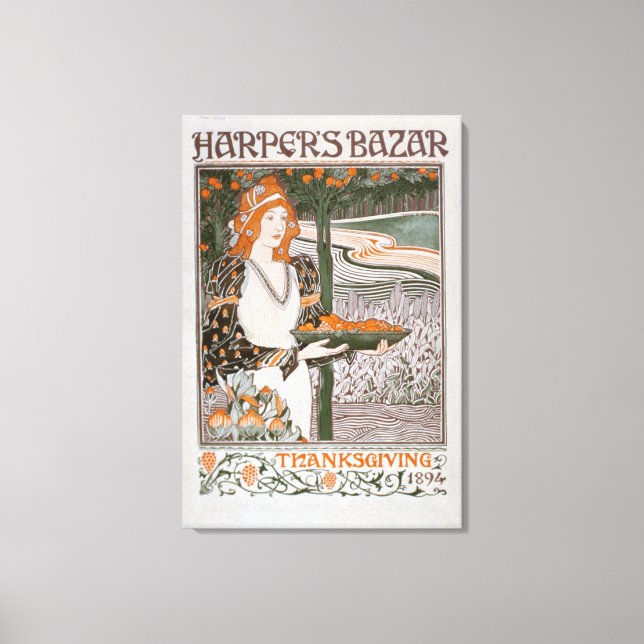 Advertisement for the Thanksgiving edition of 'Har Canvas Print (Front)