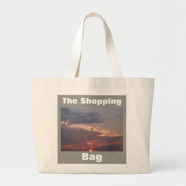 Advertisement The Shopping Bag Cloudy Sunrise (Front)