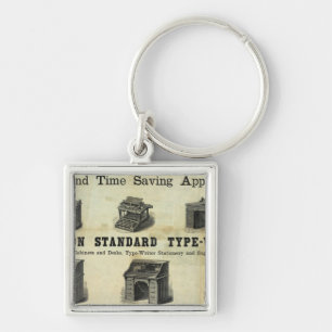 Advertisement with Guide Map Key Ring