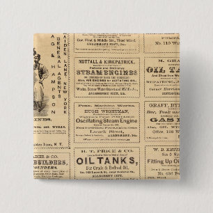 Advertisements 15 Cm Square Badge