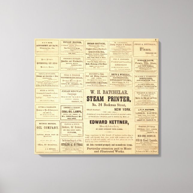 Advertisements for oil canvas print (Front)